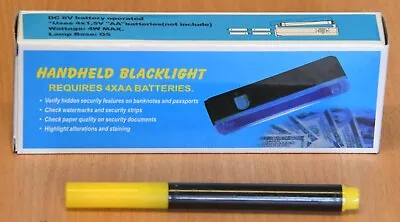 Portable Ultra Violet Black Light Lamp & Torch Bank Note Checker & UV Marker Pen • £4.50