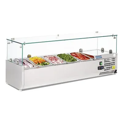 Polar Refrigerated Countertop Servery Prep Unit 5 X 1/4 GN - G608  Catering • £796.50