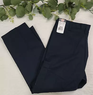 NWT Dickies Mens Dark Blue Dress Work Pants Cargo Straight Leg Size 40 X 30 • $25