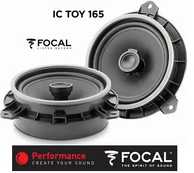 Focal IC TOY 165 Coax Speakers Compatible With Toyota Avensis T25 2003-2009 • $137.21