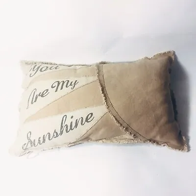 Primitives By Kathy Rustic Canvas Throw Pillow You Are My Sunshine • £17.10