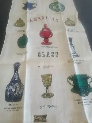 Vintage Kay Dee 100 Pure Linen Tea Towel Decor American Glass Beautiful Historic • $11.99