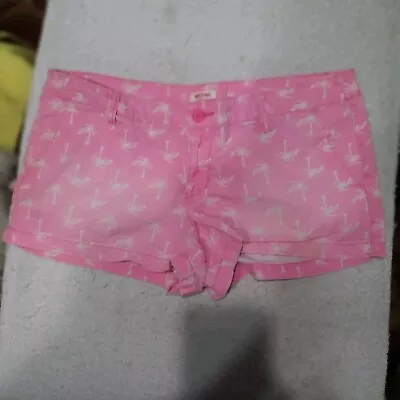 Missimo Supply Co. Womens Size 11 Shorts Pink With Palm Trees So Cute • $6.50