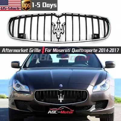 For Maserati Quattroporte Front Radiator Chrome Black Original Grill 2014 - 2017 • $138.99