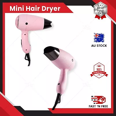 Mini Hair Dryer Foldable Electric Dryer Portable Household Perfect For Travel AU • $15.99