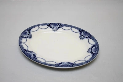 £4 • Buy Soho Pottery Ltd Cobridge Semi Porcelain 'Toronto Grey' 9 3/4  Serving Platter
