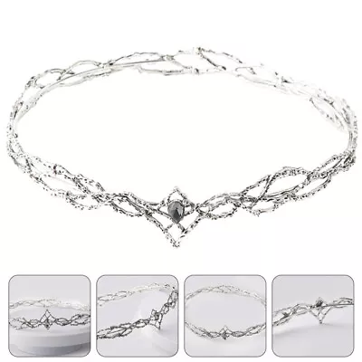  Crown Metal Bride Goddess Headpiece Princess For Girls Fairy Tiara • £10.88