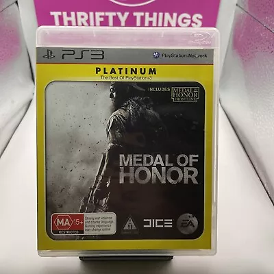 🇦🇺 PS3 Game Sony Playstation - Medal Of Honor : Platinum AUS PAL Shooter War • $9.99