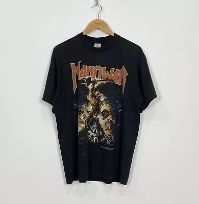 Vintage 1998 Manowar Hell On Stage Tour Heavy Metal Rock Black T-shirt... • $126.47