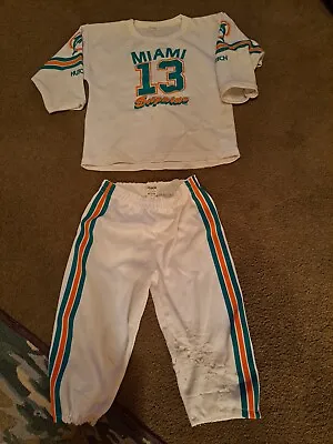 Vintage 1970s Miami Dolphins Hutch Football Uniform Child Medium Jersey Pants  • $13.99