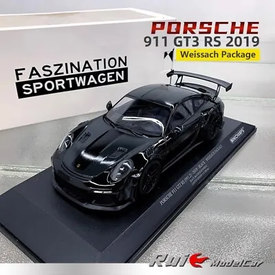 Minichamps 1:18 Porsche 911 GT3 RS Weissach Package 2019 Simulation Car Model • £169.90