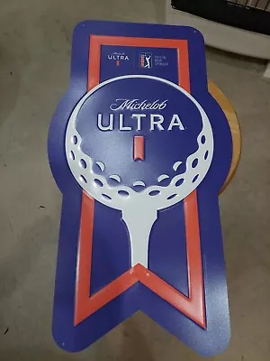 Michelob Ultra PGA Tour Golf Metal Tin Tacker Beer Bar Pub Sign 2024 • $60