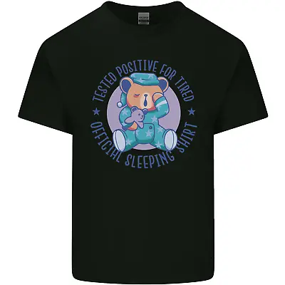 Tested Positive For Tired Teddy Bear Sleeping Mens Cotton T-Shirt Tee Top • $11.05