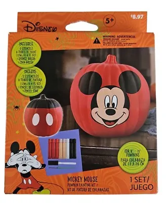 Mickey Mouse Pumpkin Painting Kit Stencils  Paint & Brushes Halloween Party • $8.99