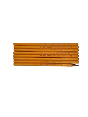 Vtg Eberhard Faber Van Dyke Microtomic Hi Density Graphite Pencils Set Of 8  • $25