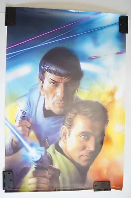 $795.75 • Buy Star Trek 1999 Poster 36  X 24  '98 Tsuneo Sanda Captain Kirk + Spock Limited Ed