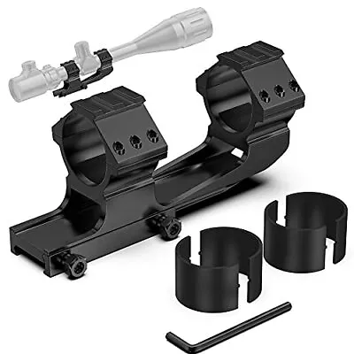 $21.88 • Buy High Profile AR Mount Rings Picatinny Scope Rail 1  / 30mm Adjustable Ring Pair
