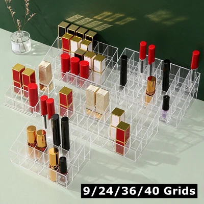 £4.39 • Buy 9 24 36 40 Grids Lipstick Cosmetic Storage Display Stand Rack Holder Organizer