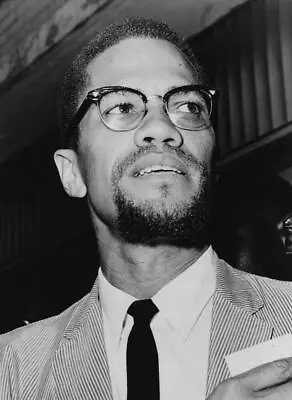 MALCOLM X GLOSSY POSTER PICTURE PHOTO BANNER Minister Nation Malcom Little 3879 • $44.99