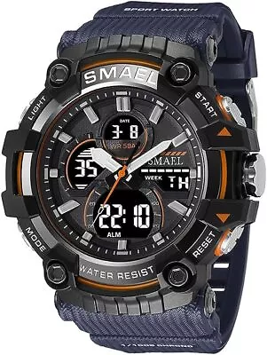 Men's Outdoor Sports Watch Analog-Digital Display Multi Function Wristwatch • $37.39