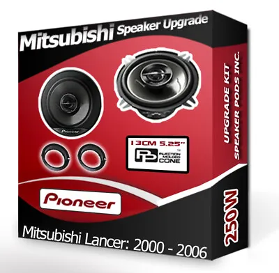 Mitsubishi Lancer Front Door Speakers Pioneer 13cm Car Speakers + Pods 250W • $86.05