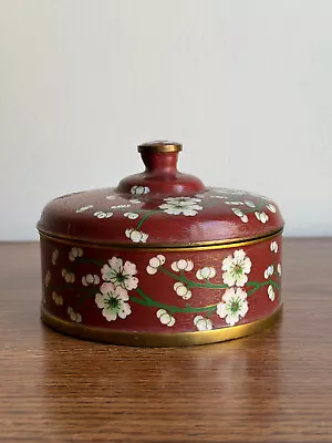 Antique 19th Century Chinese Cloisonné Bronze Box Qing Dynasty • $69.98