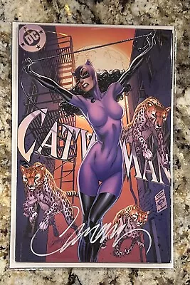 Catwoman 80th Anniversary 100-Page J. Scott Campbell Variant D Signed CoA NM • $54.99