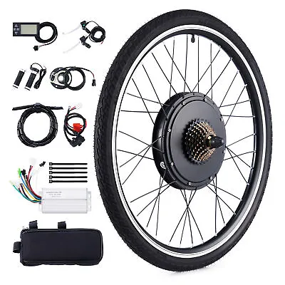 48V EBike Conversion Kit 26 Inch Rear Wheel & 1000 Watt Hub Motor Electric Bike • $188.99