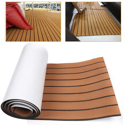 Boat Marine Deluxe Flooring Mat Faux Teak Decking EVA Foam Yacht Car Sheet Pad! • $40