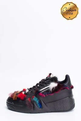 $2.68 • Buy RRP €880 GIUSEPPE ZANOTTI Leather Sneakers US9 UK6 EU39 Black Made In Italy