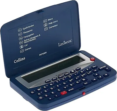 LEXIBOOK Collins Electronic Spellchecker Thesaurus Crossword Solver - DC753EN • £28.09