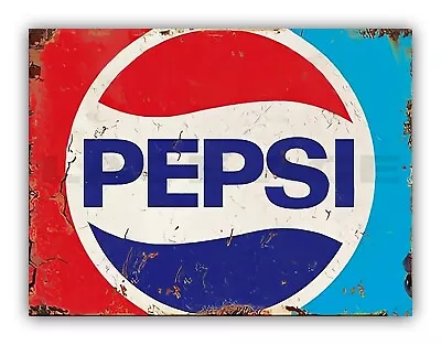 £4.99 • Buy Pepsi Cola Style Metal Garage Sign Plaque Garden Bar Kitchen Man Cave