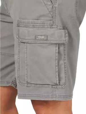 Mens Wrangler Cargo Shorts W Stretch Relaxed Fit Tech Pocket CHOOSE SIZE 32 - 54 • $31.99