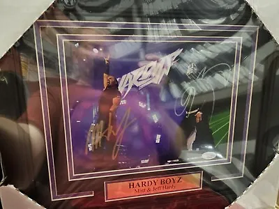 JEFF MATT HARDY BOYZ DUAL Signed Autograph 8x10 FRAMED Photo AEW WWE JSA  • $119.99