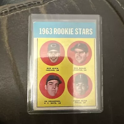 1963 Topps - Rookie Stars #228 Tony Oliva Ed Kranepool Bob Bailey (RC) • $22.50