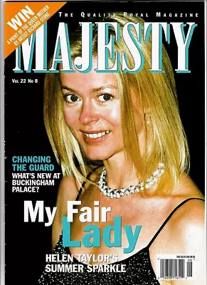 Majesty Magazine 8/2001-princess Margaret-queen Elizabeth-princess Diana • $5.99