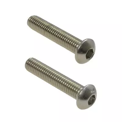 M6 (6mm) X 1.00 Pitch Metric Coarse BUTTON Head Socket Screw Allen Stainless • $5