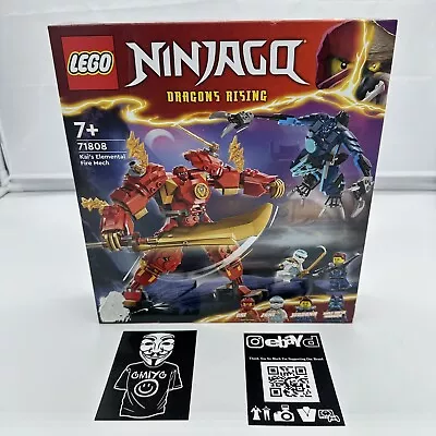 LEGO NINJAGO Kai's Elemental Fire Mech (71808) Brand New Sealed Fast Postage • $34.95