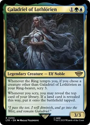 MTG ~ Magic ~ Galadriel Of Lothlorien ~ Foil LotR: Tales Of Middle Earth ~ NM • £2.99