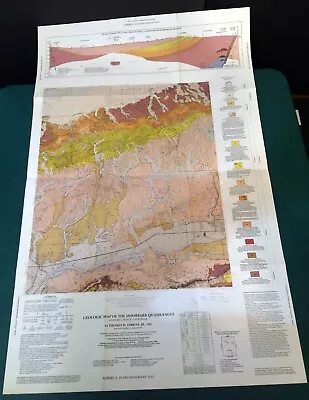 HTF Dibblee Geologic Map DF-40 MOORPARK Ventura County 1992 -1st P- YEATS Honor • $49.92