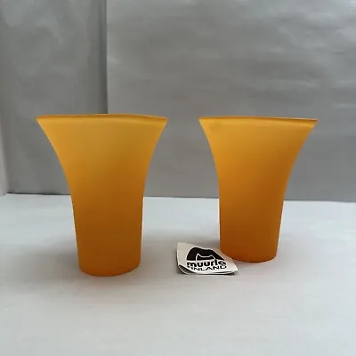 Muurla Small Orange Vase/Finland Set Of 2 • $25