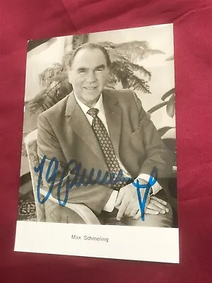 Autograph MAX SCHMELING (†2005)-Heavyweight Champion 1930s-Handsigned-Boxing • $49.99
