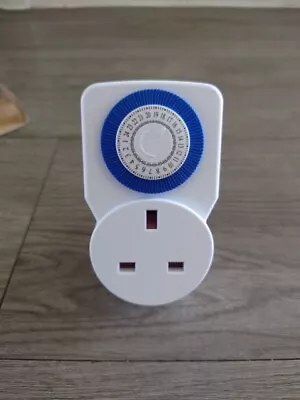 Mechanical 24 Hour Timer Plug In Socket Mains Electric Appliance Home Controller • £4.99