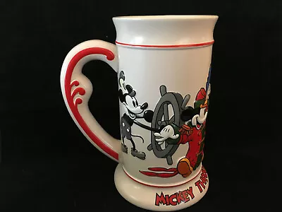 Disney Ceramarte Mickey Mouse Vintage Beer Stein Tankard Through The Years Mug • $39