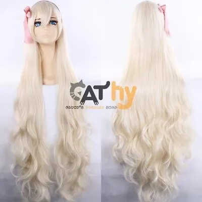 KAGEROU PROJECT Kozakura Mari Cosplay Wig Long 120cm Curly Blonde Lolita • £25.97