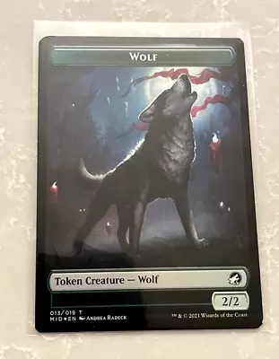 *FOIL* Wolf Token   Vampire Token - Innistrad: Midnight Hunt - MTG • $2.56