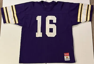 Donovan McNabb MacGregor Sand-Knit NFL Minnesota Vikings #16 Football Jersey Lrg • $19.99