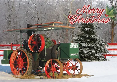 NEW Huber Steam Traction Engine Christmas Cards Antique Tractor • $16