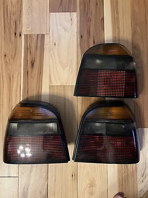 Vw Mk3 93-98 Golf Gti Cabrio Smoked Tail Lights Oem • $50