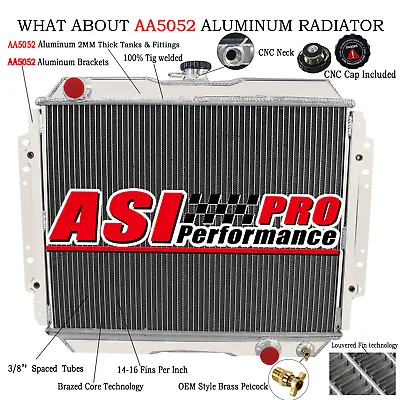 2ROW Aluminium Radiator For Holden Rodeo TF 2.8L DIESEL 88-97 89 90 92 93 94 MT. • $184.95